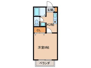 ＫＥコ－ポ桃山の物件間取画像